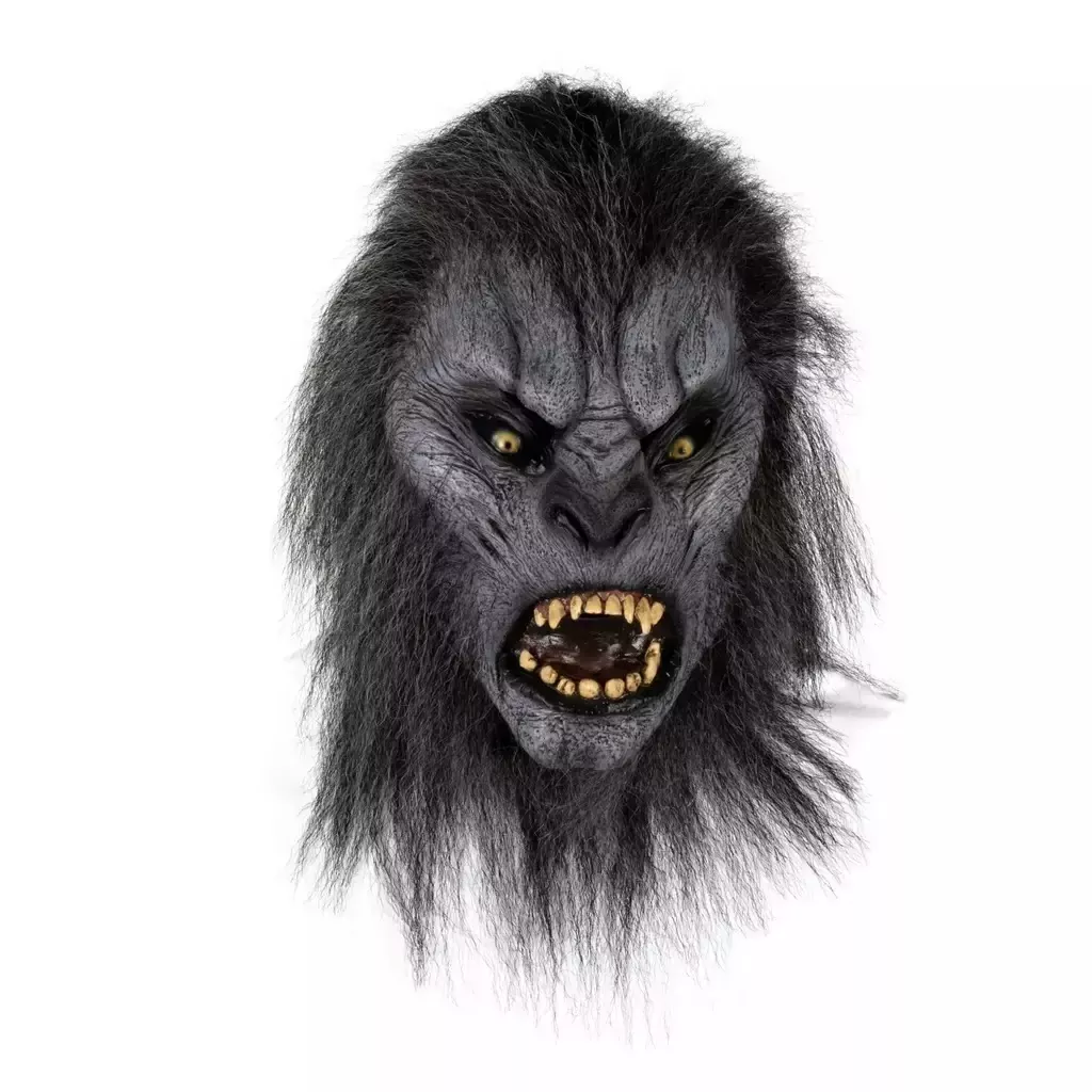 Grey Wolfman Latex Mask