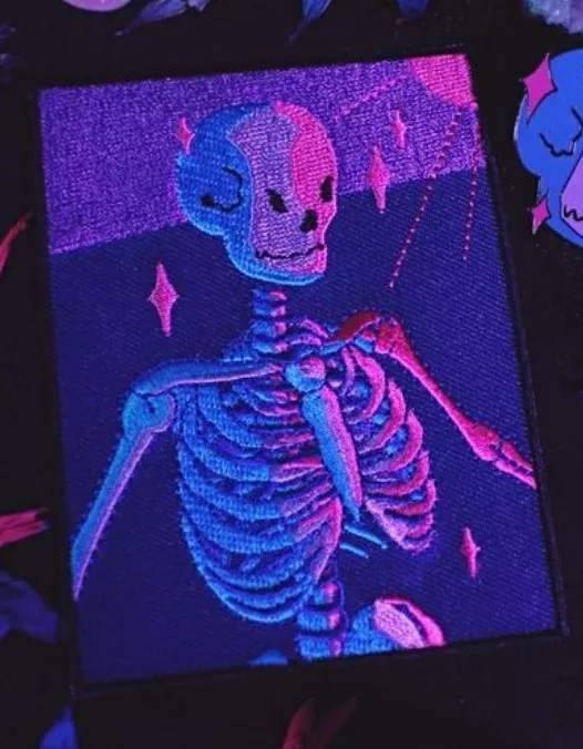 Grrrl Spells Patch Bisexual Skeleton