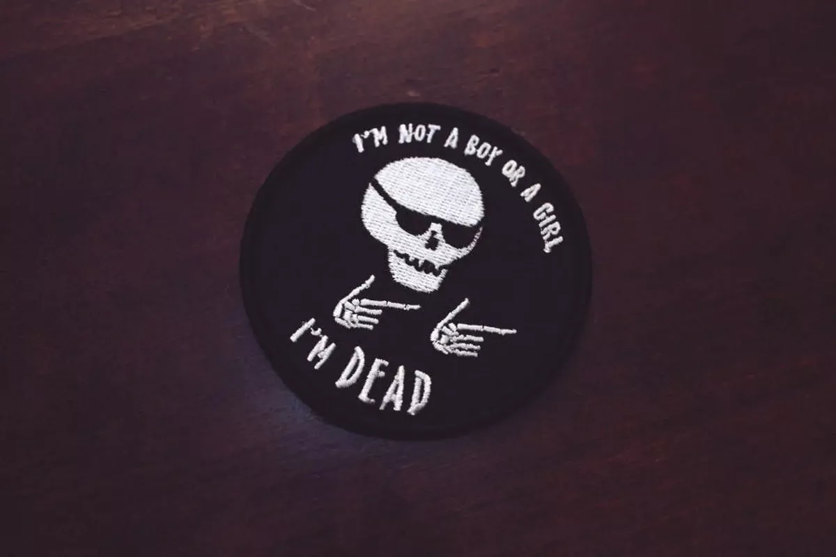 Grrrl Spells Patch "I'm Dead"