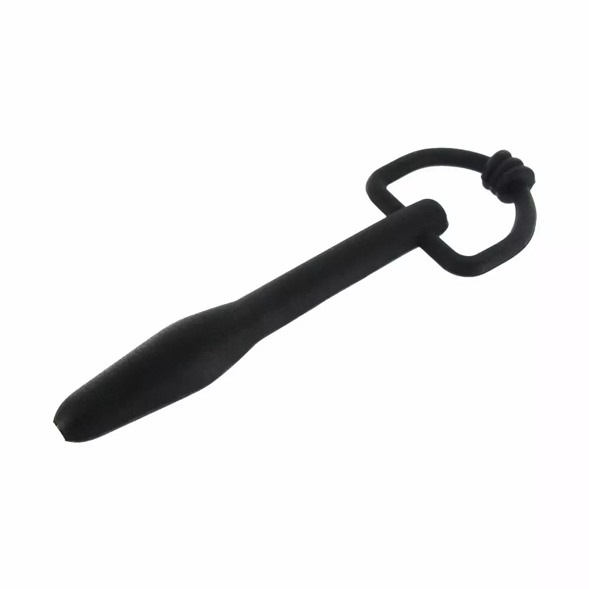 The Hallows - D-Ring - Silicone Cum-thru Penis Plug Deluxe Black