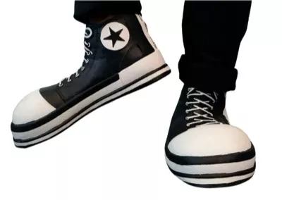 Hand Painted Old School Sneaker Shoe Cover