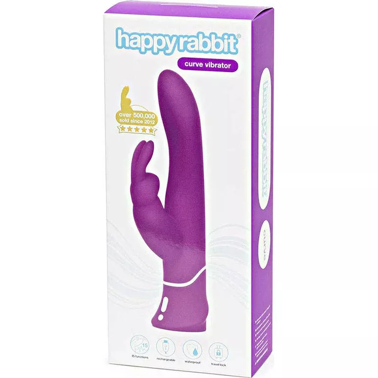 Happy Rabbit Curve Rechargeable Silicone Rabbit Vibrator
