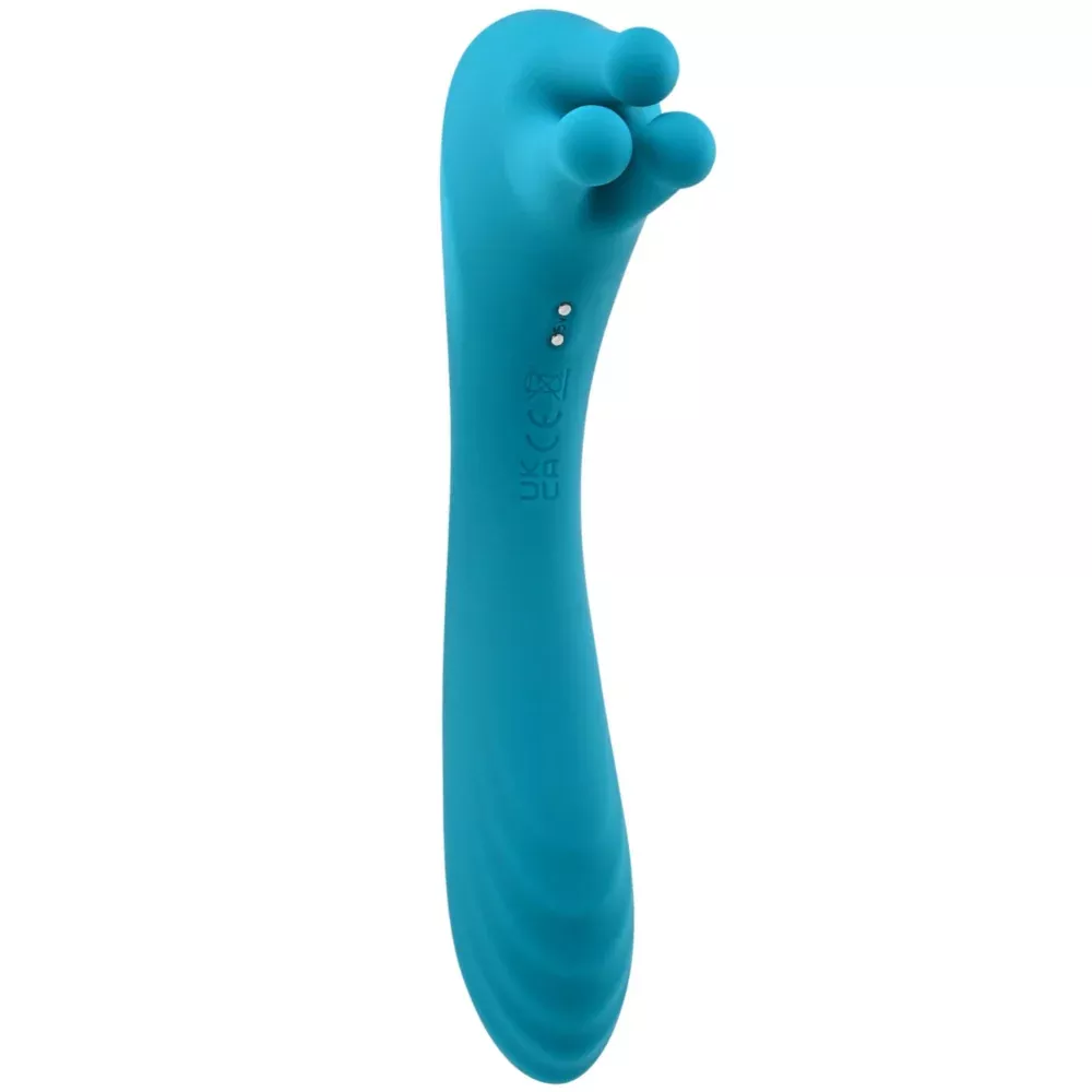 Heads or Tails Rotating Finger Double Ended Silicone Vibrator