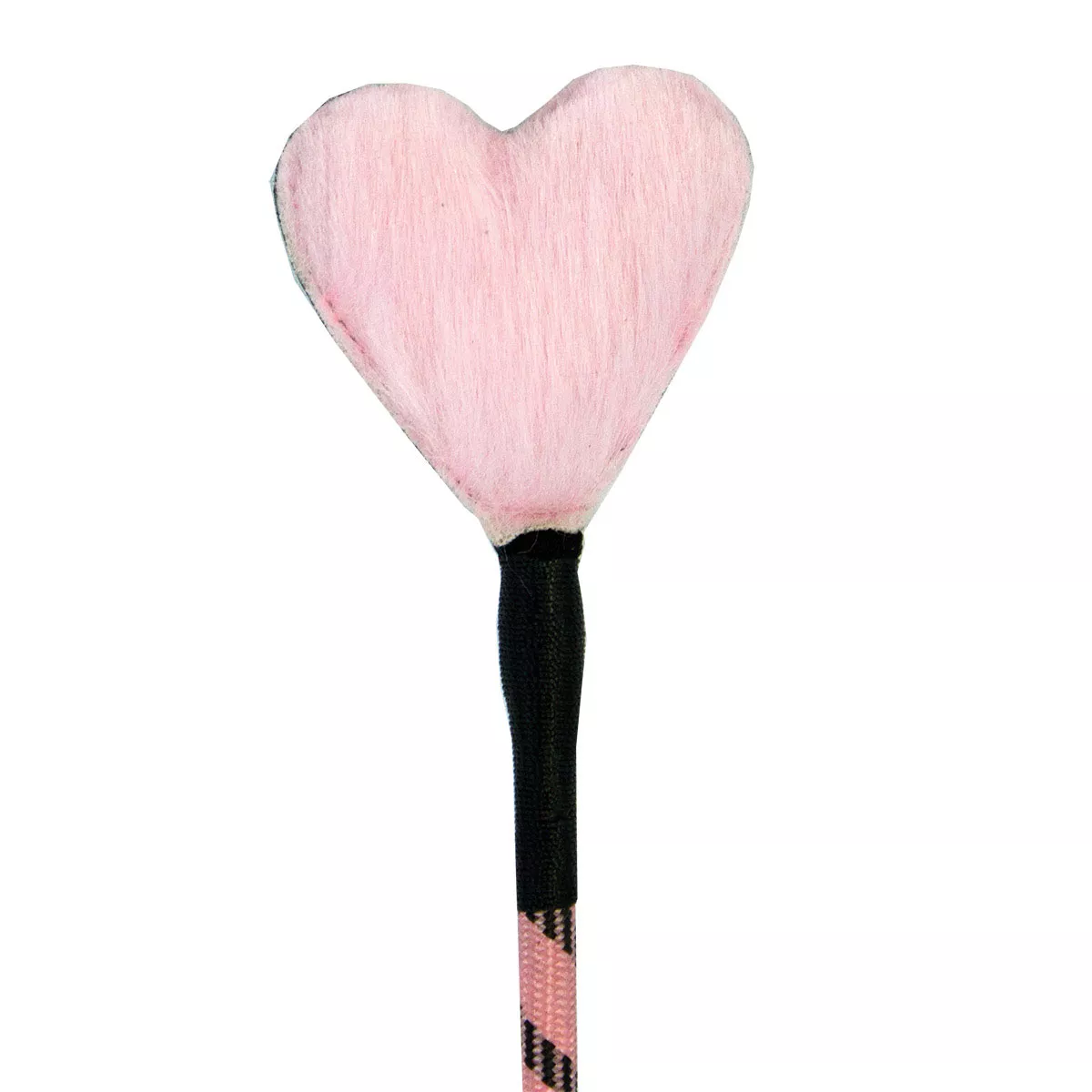 Heart Fluff Tip Crop - Pink