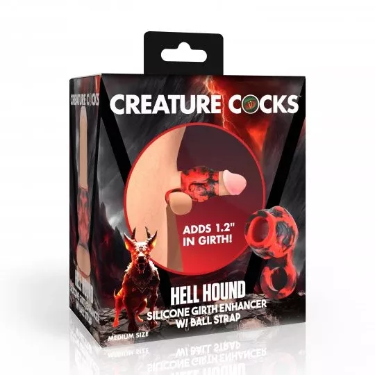 Hell Hound Silicone Girth Enhancer with Ball Strap
