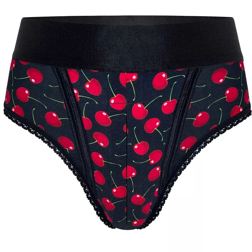 High Cut Panty Harness - Cherry Bomb