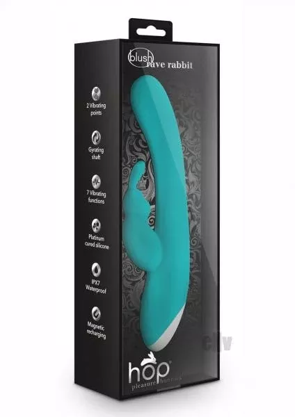 Hop Rave Rabbit Plus Rechargeable Silicone Vibrator - Green