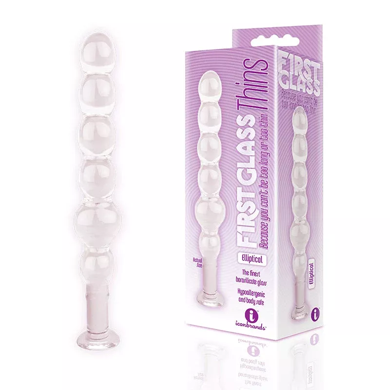 Icon Brands The 9's Glass Thins Elliptical Glass Plug