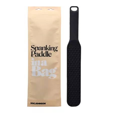 In A Bag Spanking Paddle Silicone Black