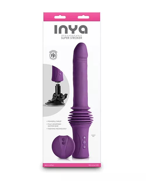 INYA Super Stroker Thrusting Vibrator - Purple