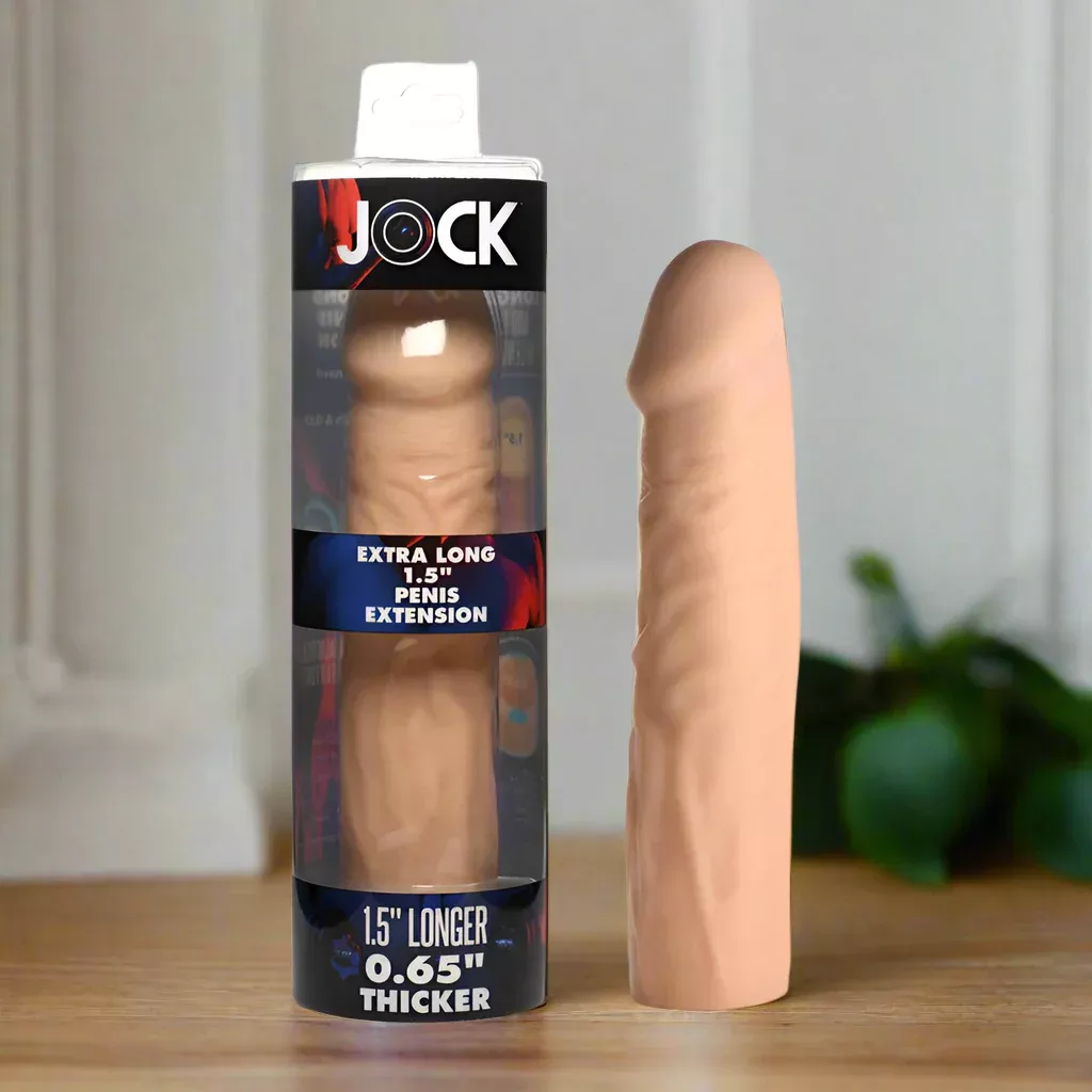 Jock Extra Long Penis Extension Sleeve 1.5 in. Light