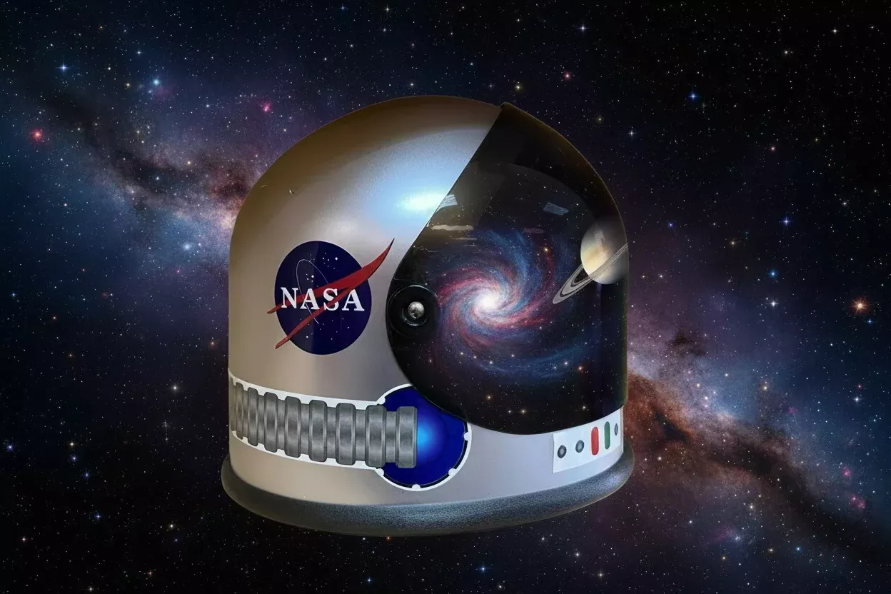 Kids Rainbow Visor Space Helmet