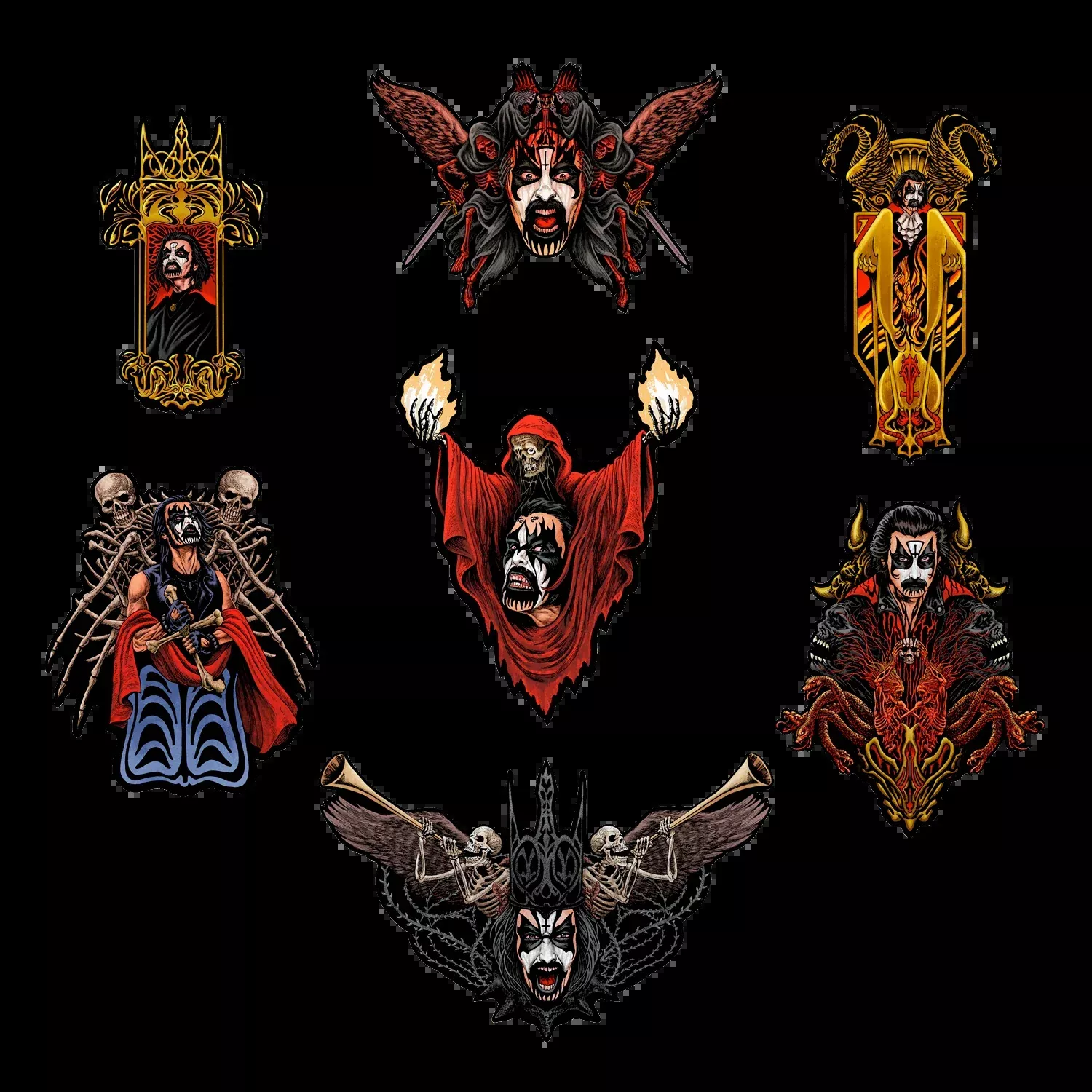 King Diamond Wall Decor Cutouts