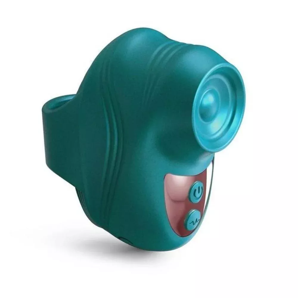 Kisscool Tapping Silicone Finger Vibe - Teal Me