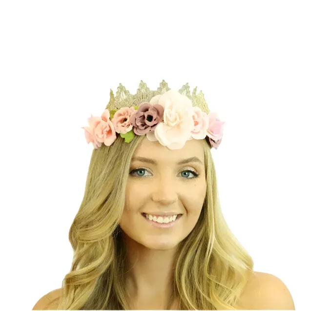 Lace Flower Crown Headband