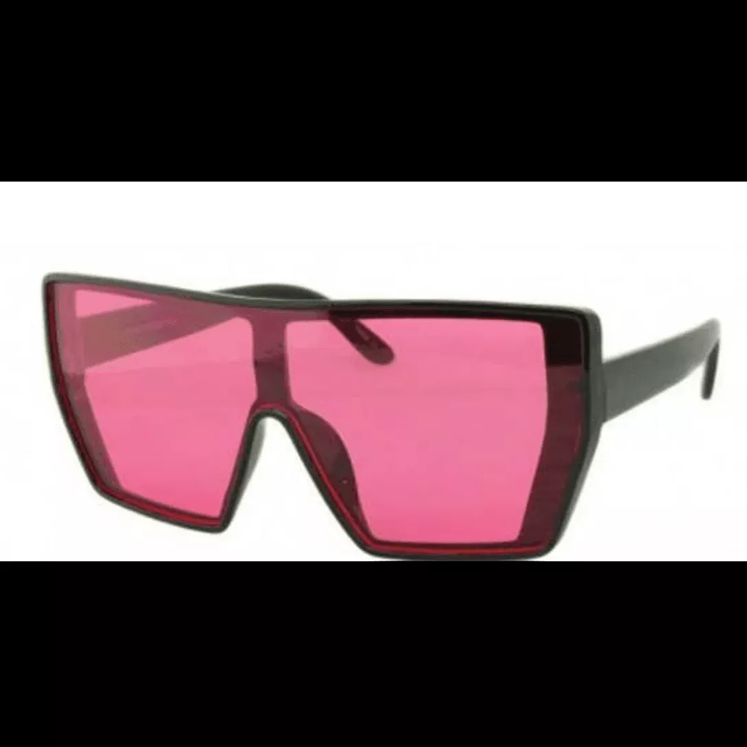 Large Color Lens Sunglasses
