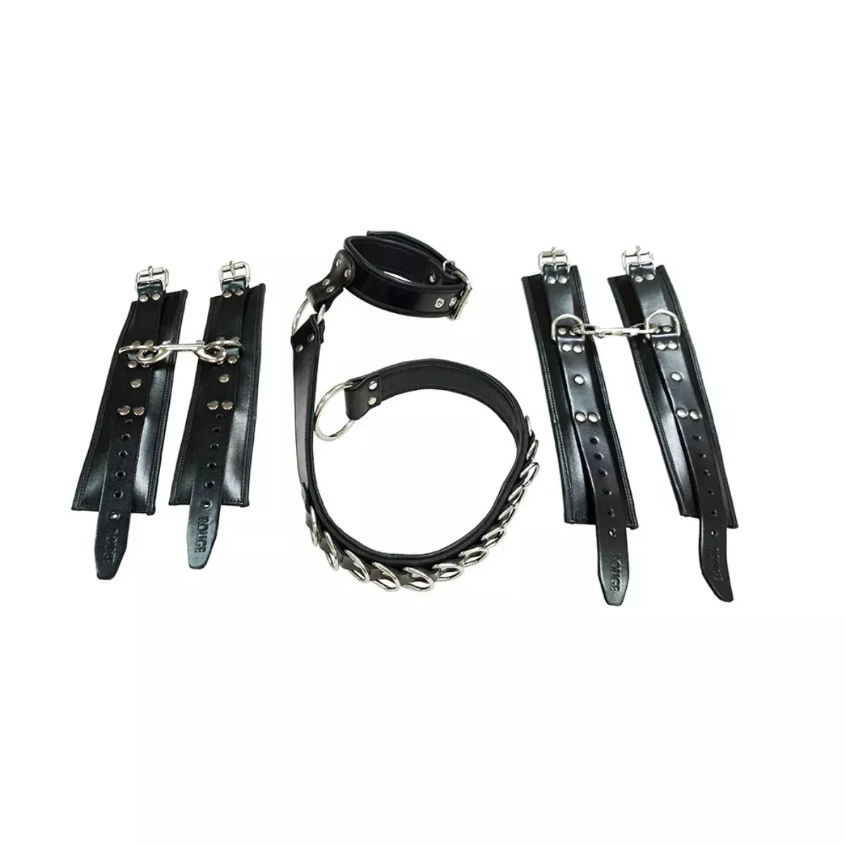 Leather Hog-Tie with Padded Cuffs