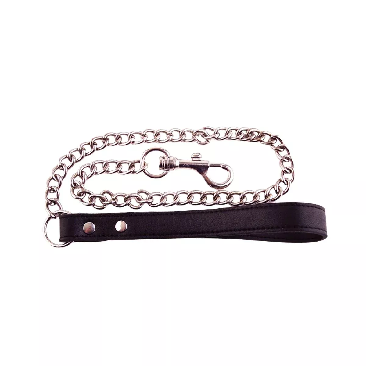 Leather Lead with Chain