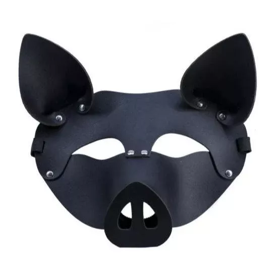 Leatherette Pig Face Mask