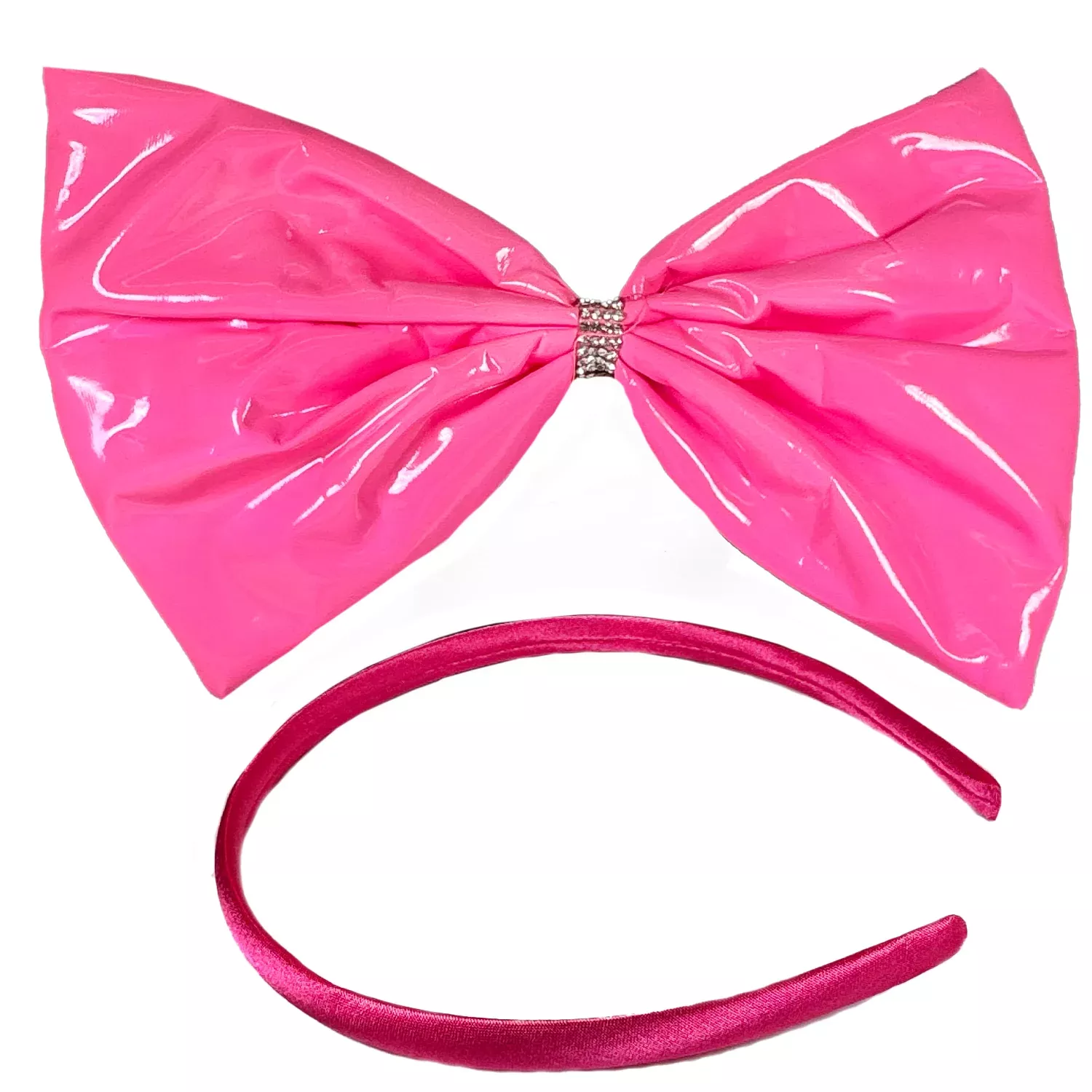 Leatherlike 80's Glam Bow Headband