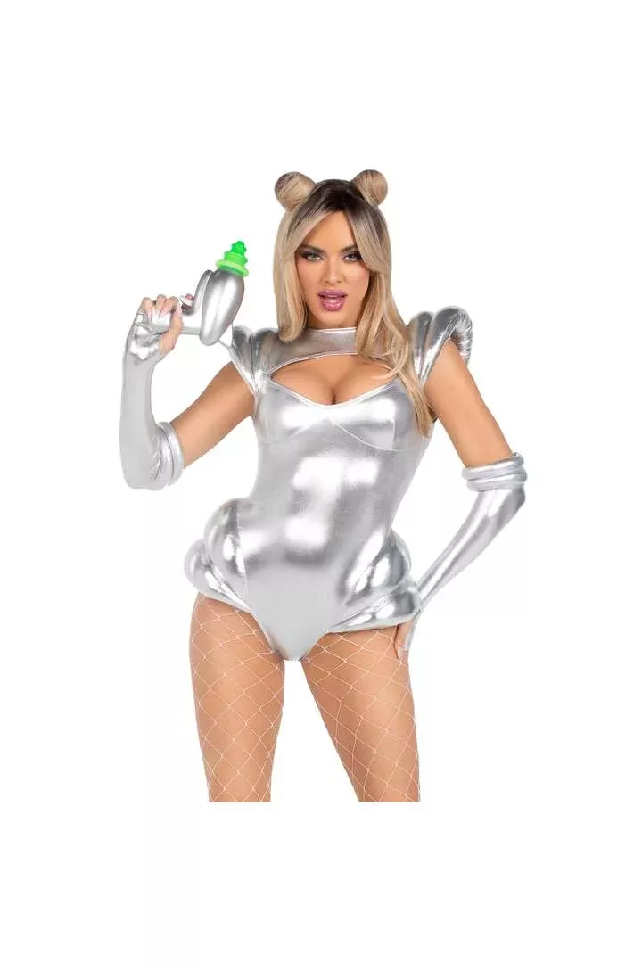 Leg Avenue Cosmic Cutie Alien Costume Silver