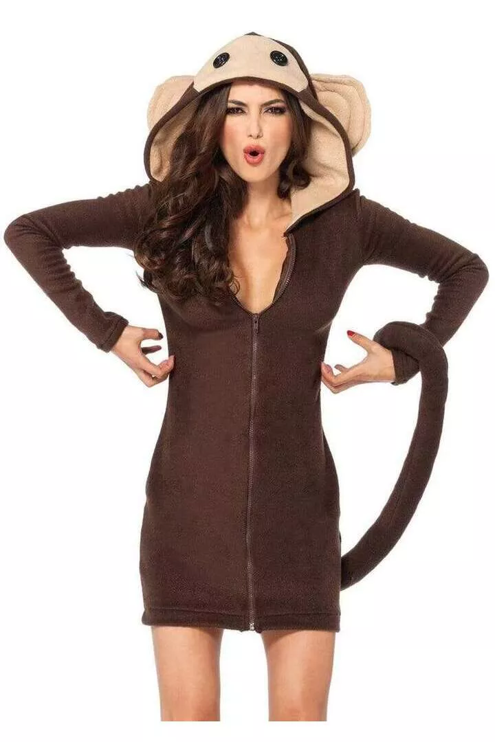 Leg Avenue Cozy Monkey Costume in Brown