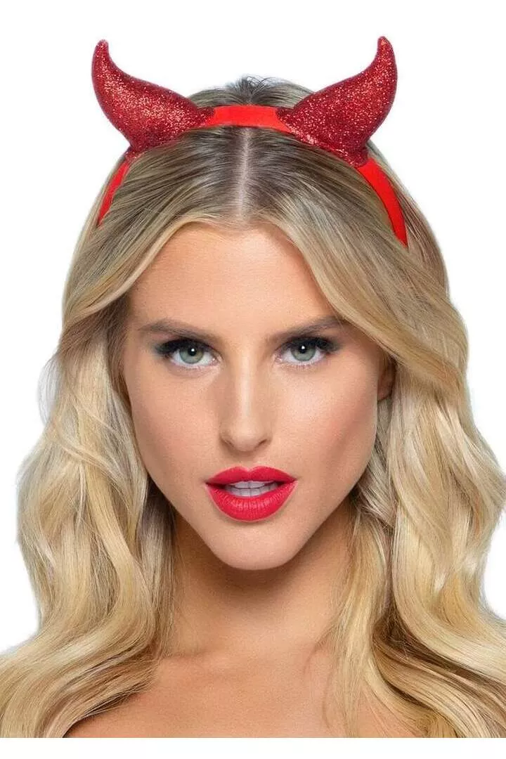 Leg Avenue Devil Horns Headband Red in One Size