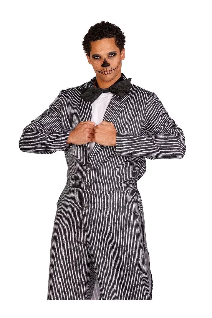 Leg Avenue Pinstriped Tux Costume Black/White