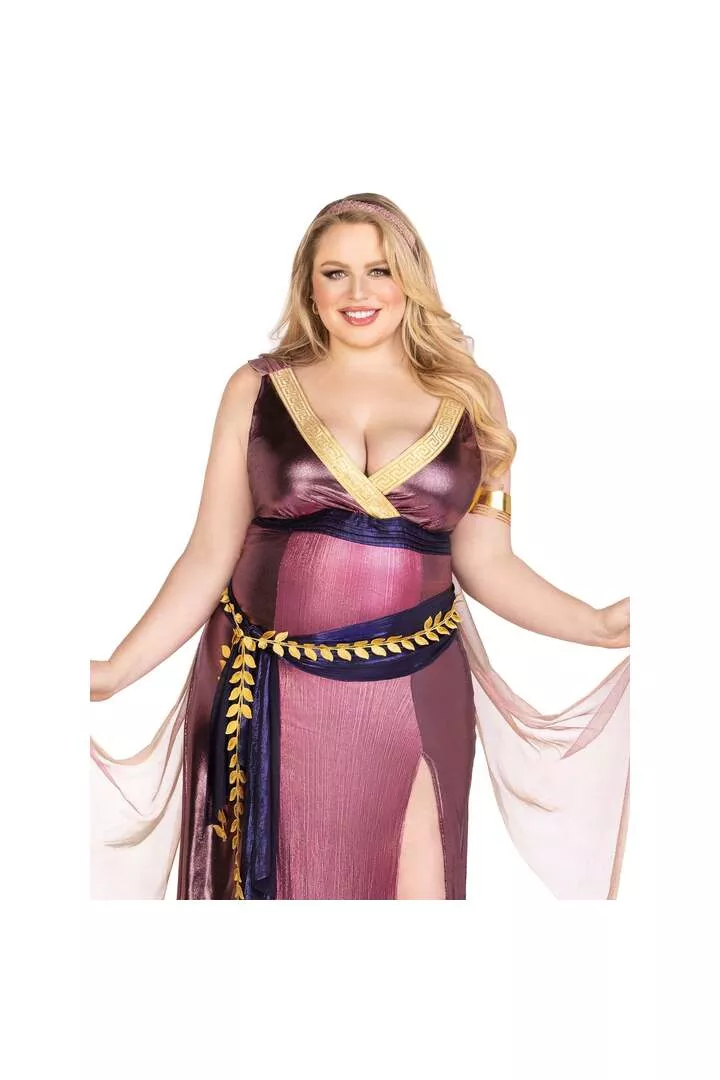 Leg Avenue Plus Amethyst Goddess Costume Purple