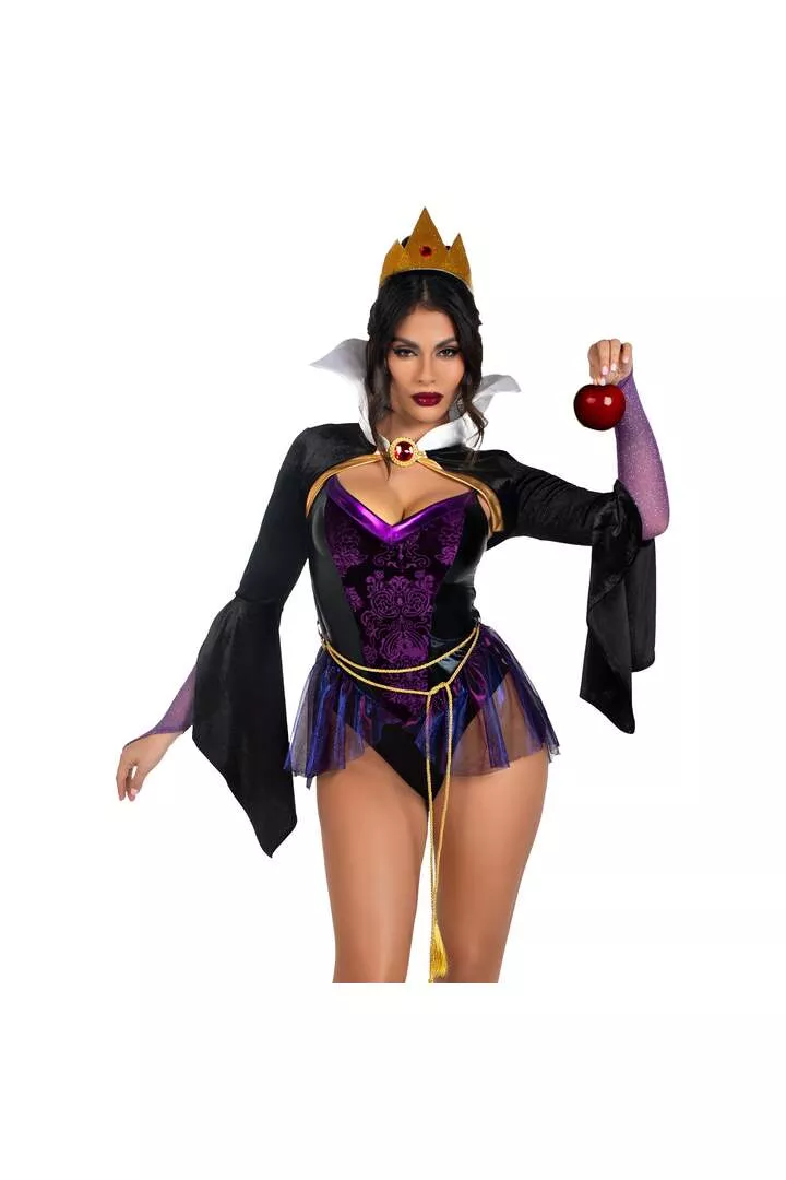 Leg Avenue Poison Apple Queen Costume Black