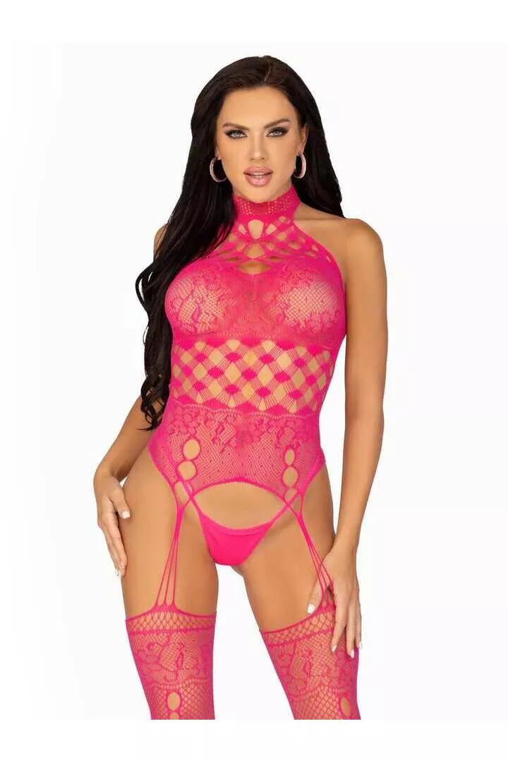 Leg Avenue Set The Mood Net Bodystocking in One Size
