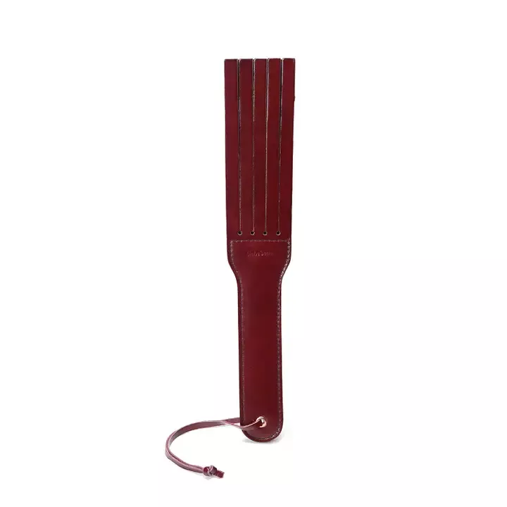 Liebe Seele | Leather Split Tassel Paddle | Wine Red