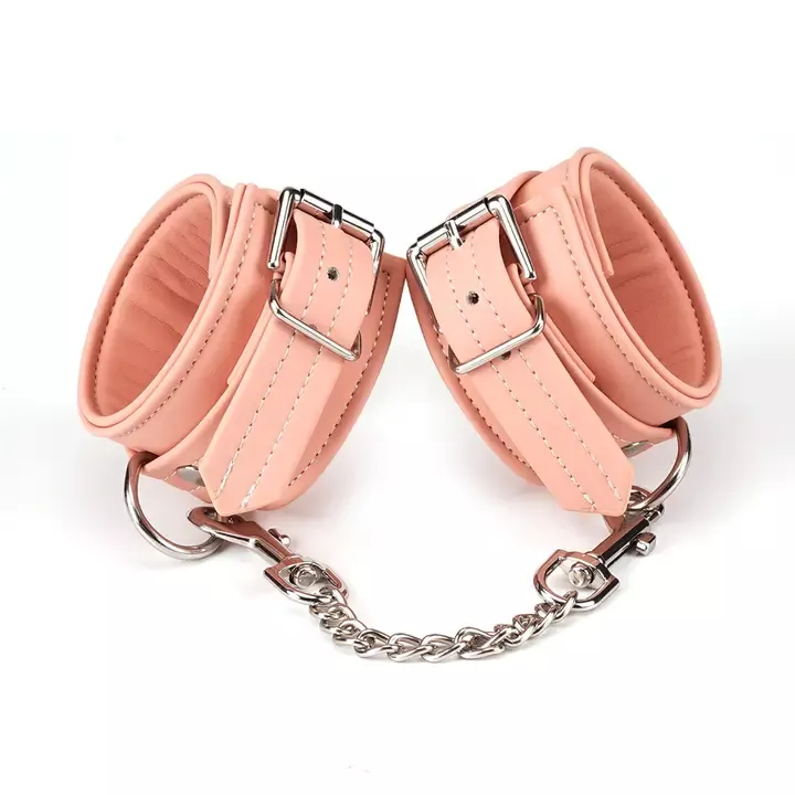 Liebe Seele | Vegan Leather Wrist Cuffs | Pink & Silver