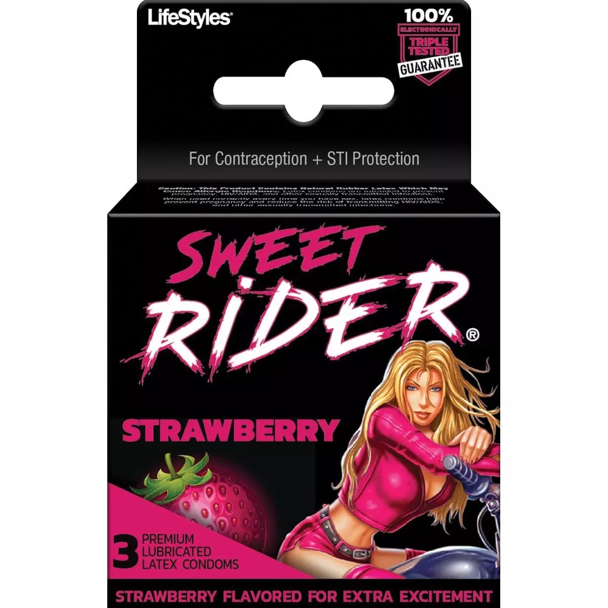 Lifestyles Sweet Rider Strawberry 3pk