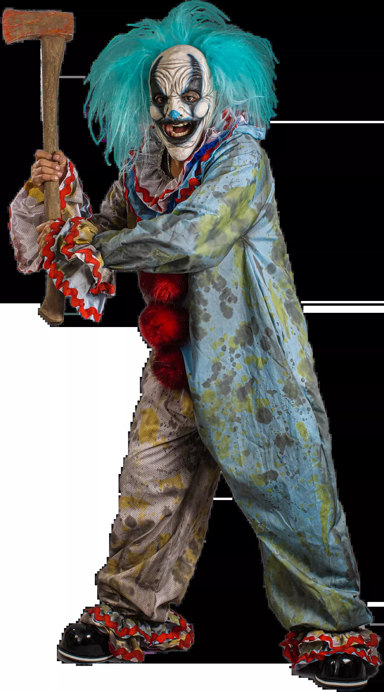 Light Blue Carousel Clown Adult Costume