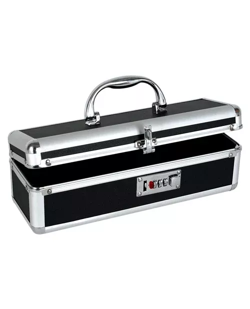 Lockable Adult Toy Box Vibrator Case - Black