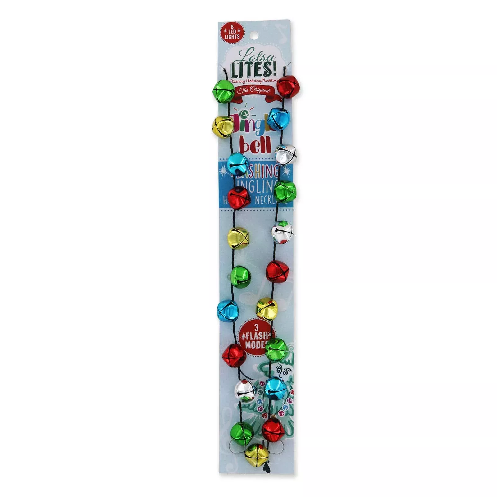 Lotsa Lites! Jingle Bell Flashing Necklace