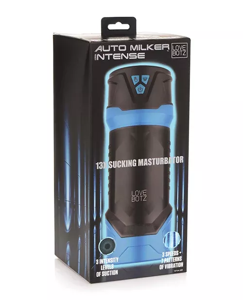 LoveBotz Auto Milker Intense 13X Sucking Masturbator - Black