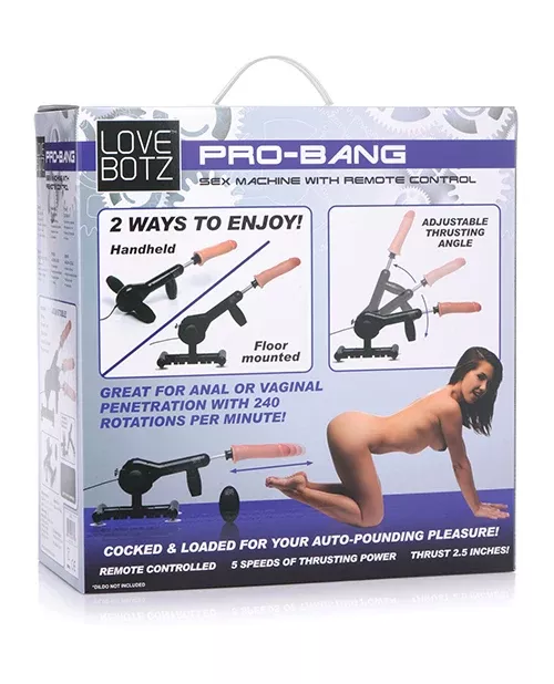 LoveBotz Pro-Bang Remote Control Sex Machine