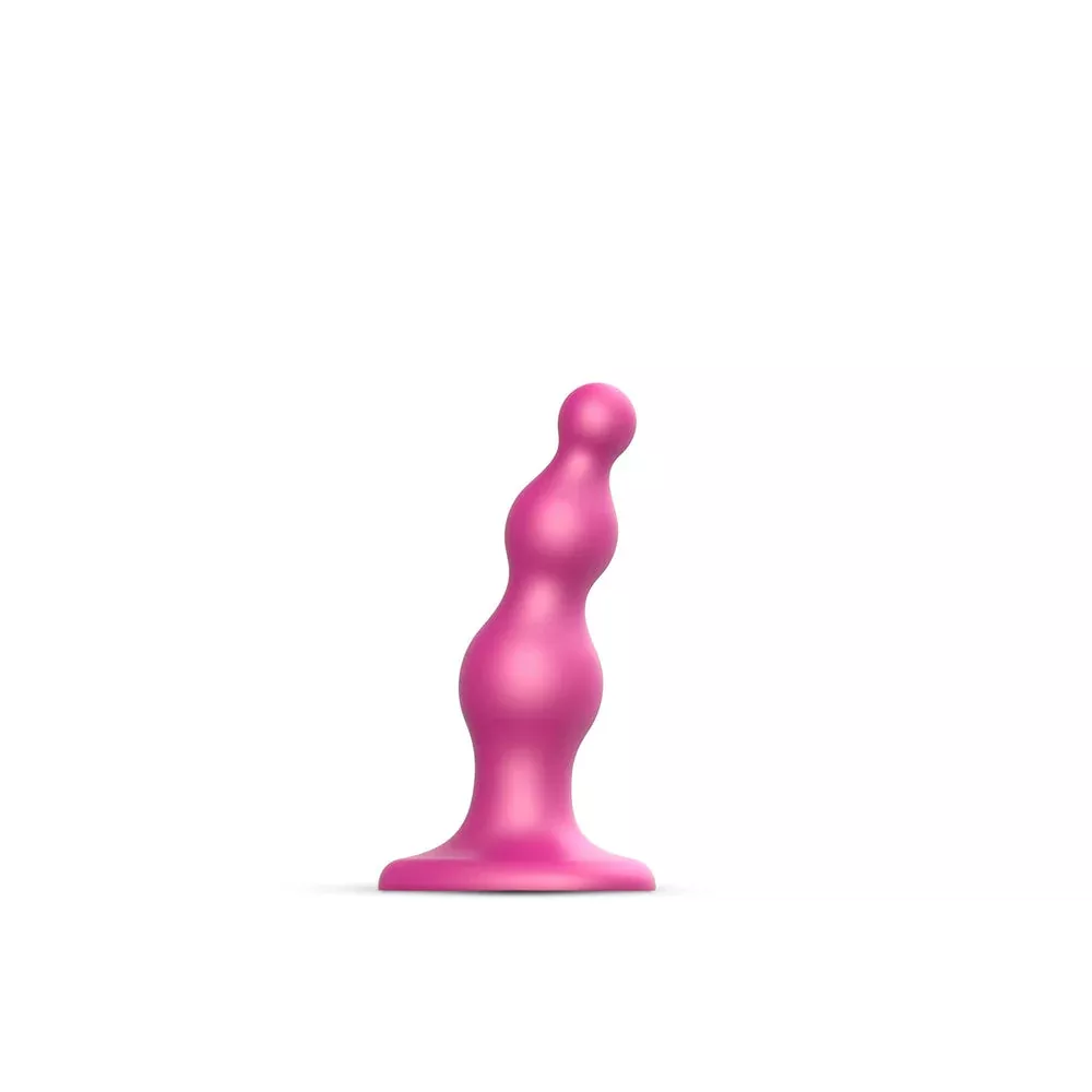 Lovely Planet Strap-On-Me Dildo Plug Beads Raspberry