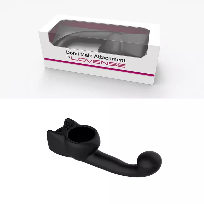 Lovense Domi P-Spot Wand Attachment - Black