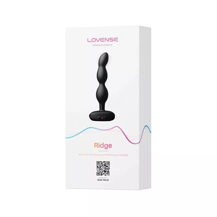Lovense Ridge Bumpy Anal Plug - Black