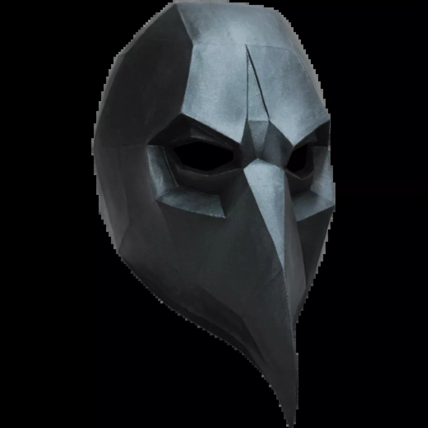 Low Poly Crow Latex Mask