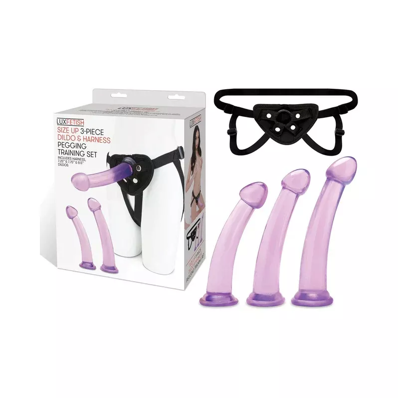 Lux Fetish Size Up 3-Piece Pegging Training Set