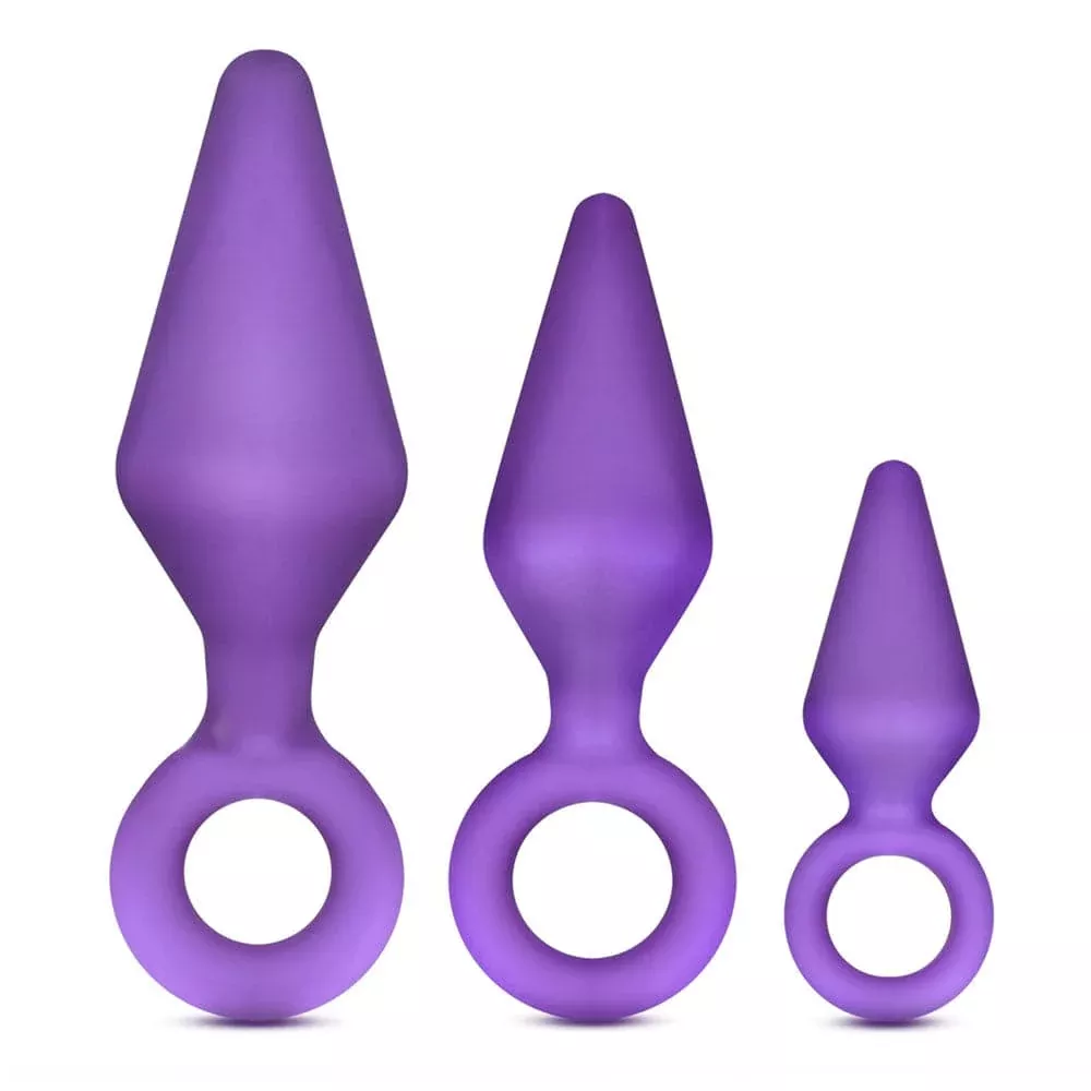 Luxe Candy Rimmer Anal Plug Kit - Purple