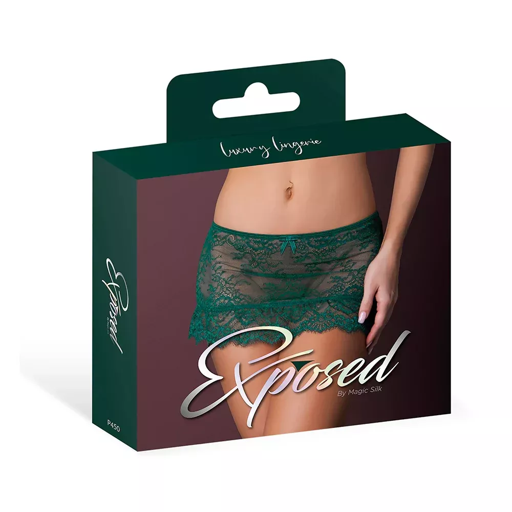 Magic Silk Evermore Flounce Skirt Emerald