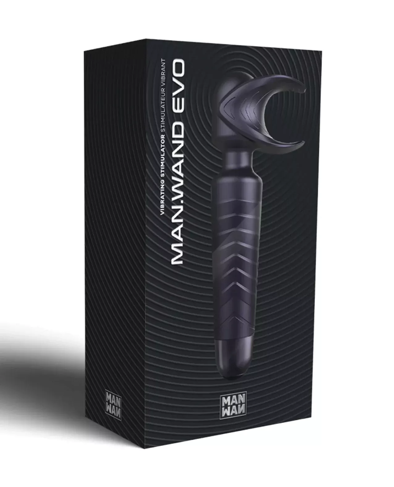 Manwan EVO Vibrating Wand Black Plum