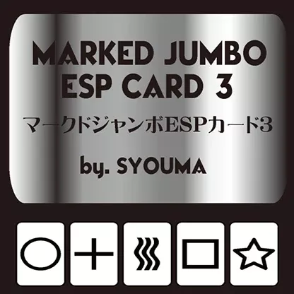 Marked Jumbo ESP Cards (Black) by Tejinaya Magic