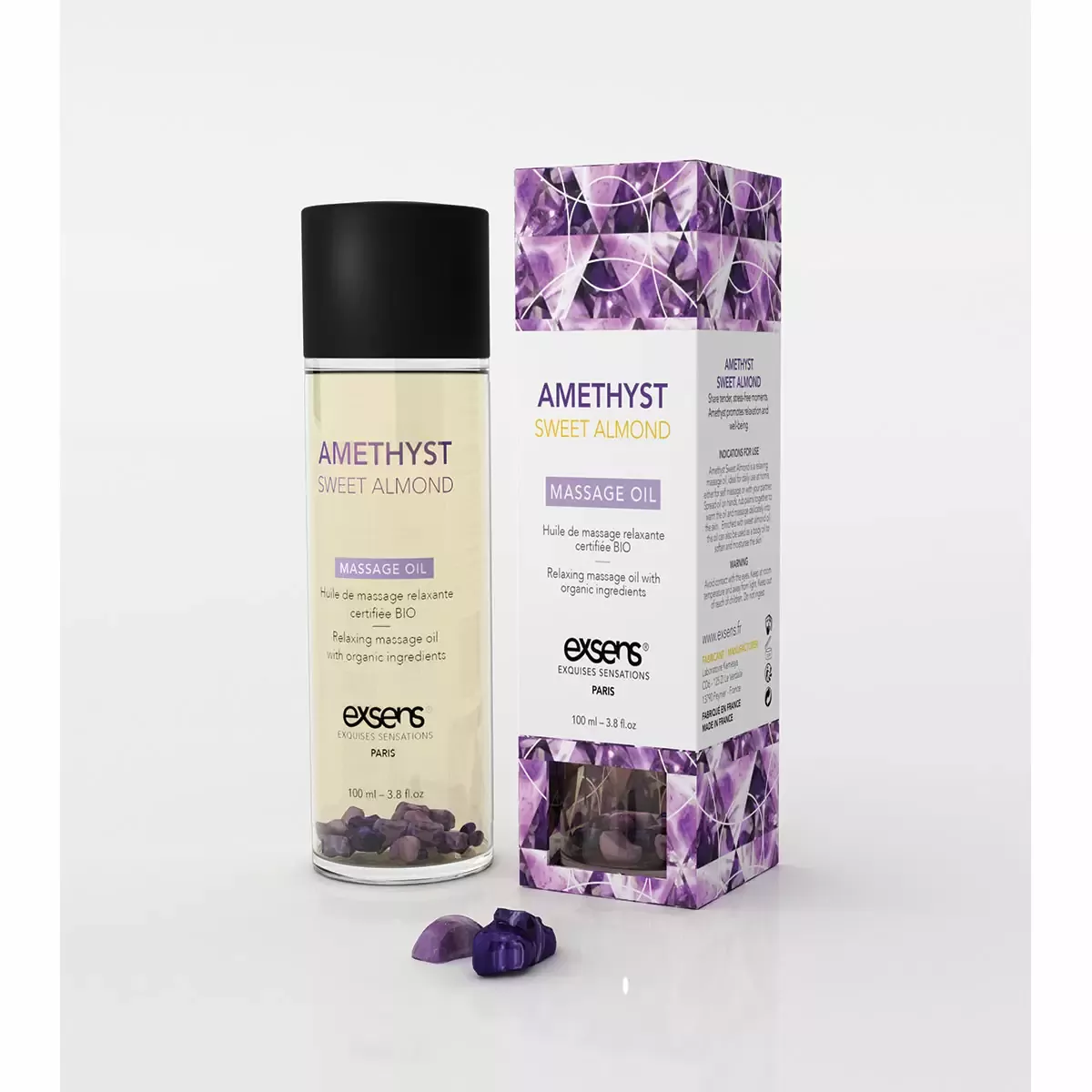 Massage Oil - Amethyst Sweet Almond 100ml