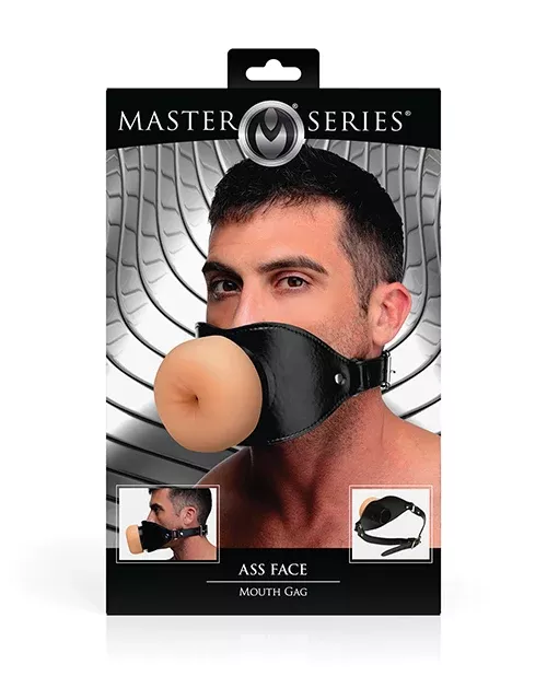 Master Series Ass Face Mouth Gag - Black
